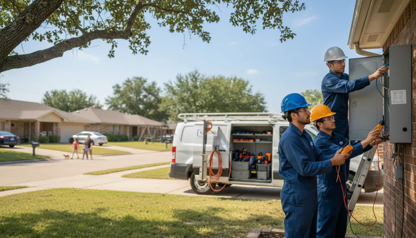 Certified electrician providing emergency electrical services in Randalia, IA